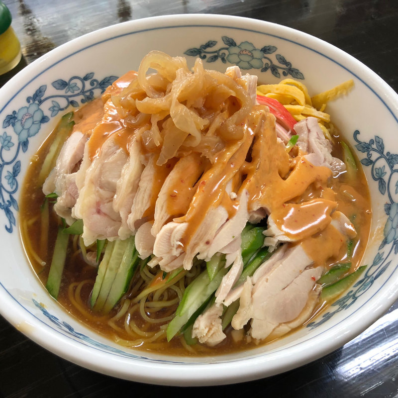 バンバンジー冷し中華(中華茶屋 梁山泊 （チュウカチャヤリョウザンパク）)