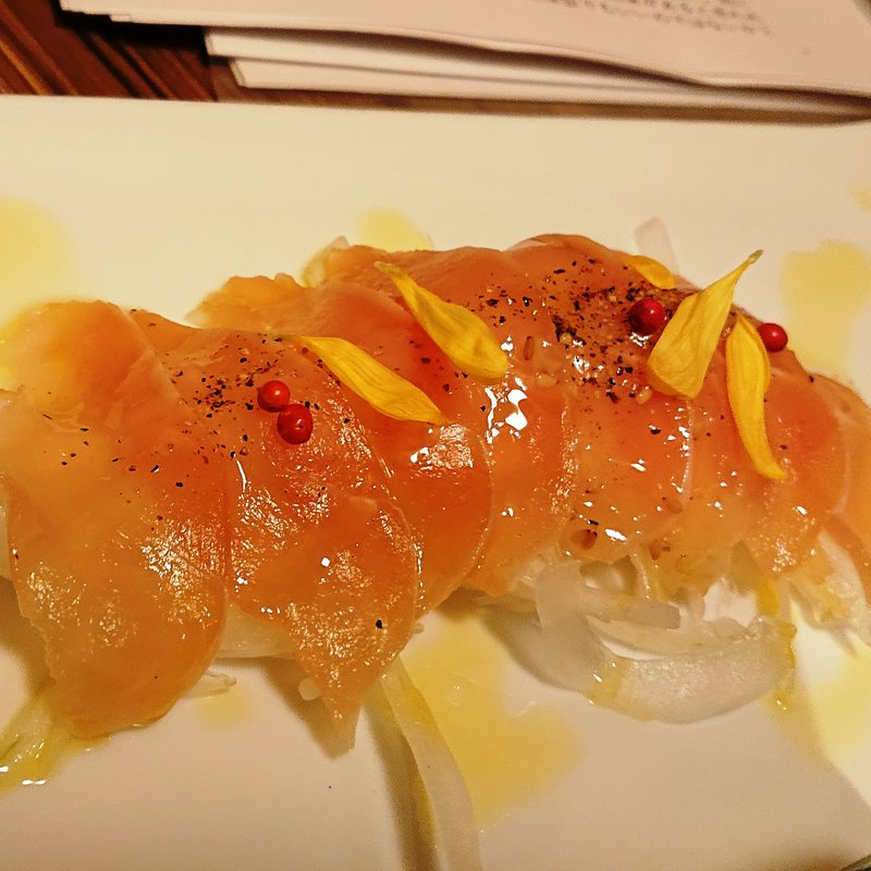 地鶏の生ハム(地鶏と個室居酒屋 辻留)