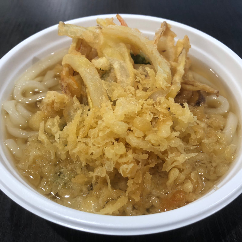 かき揚げうどん(つるまる饂飩 大井競馬場)
