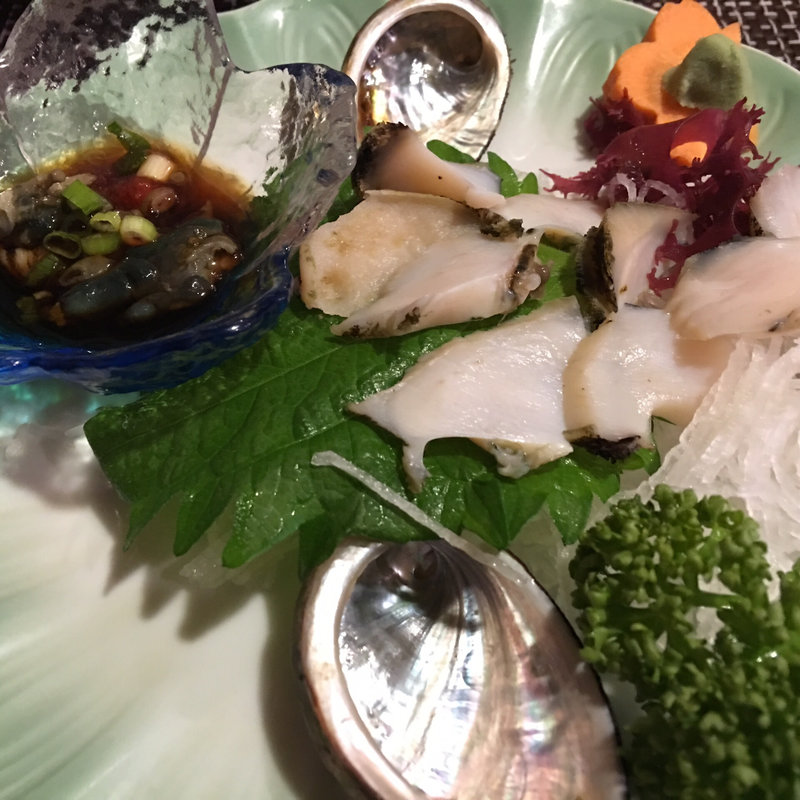 アワビ子の刺身(魚処 まんぼう )