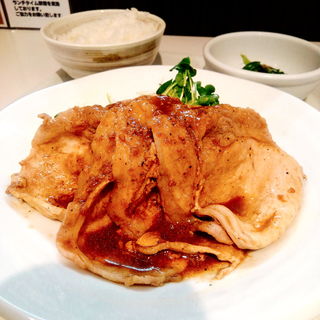 豚ロースガーリック醤油定食(ごはんどき 水沢店 )