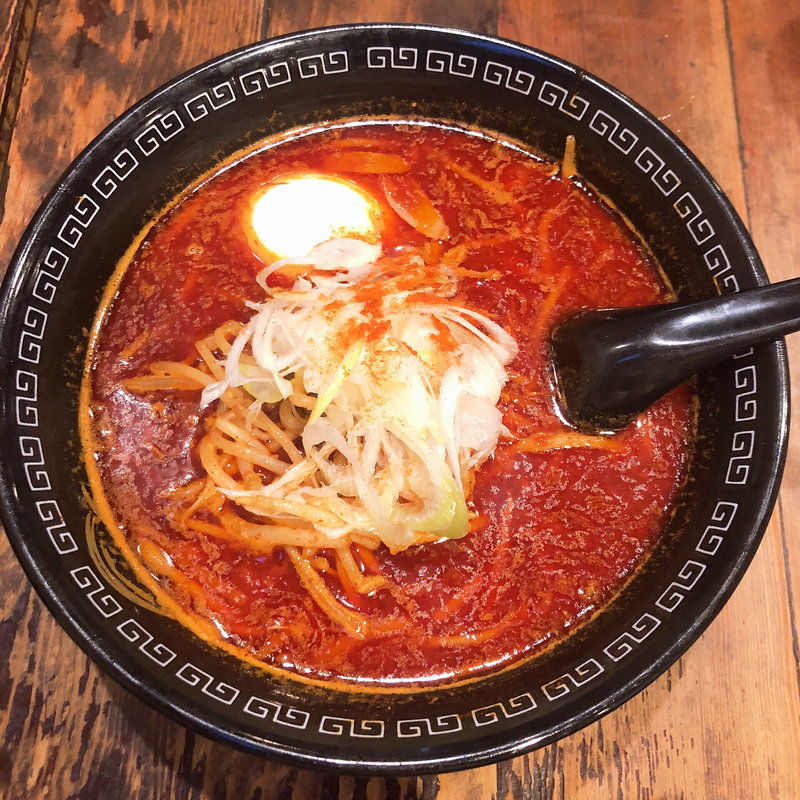 獄辛マグマー麺(獄辛) (北海道らーめん 龍源 大泉店)