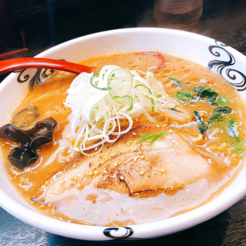 赤味噌ラーメン(らー麺 家康 北郷店)