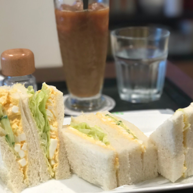 セットメニュー(タマゴサンド/アイスコーヒー)(テイスティカフェ)