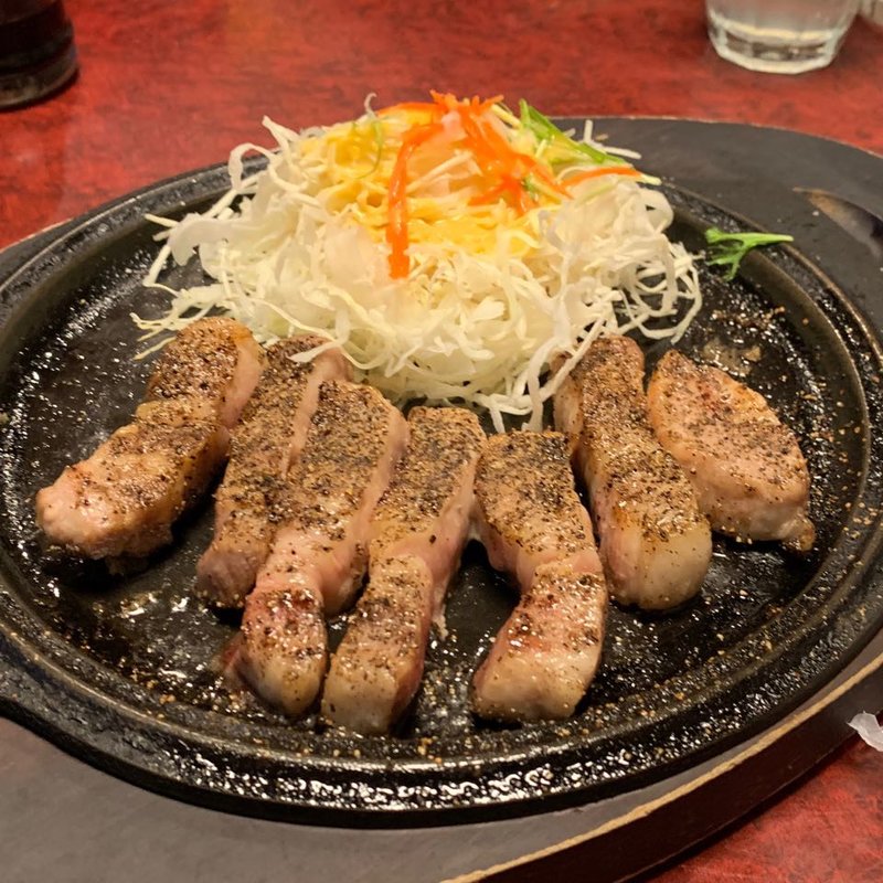 厚切りトンテキ（特上塩トンテキ・並）(広小路キッチンマツヤ)