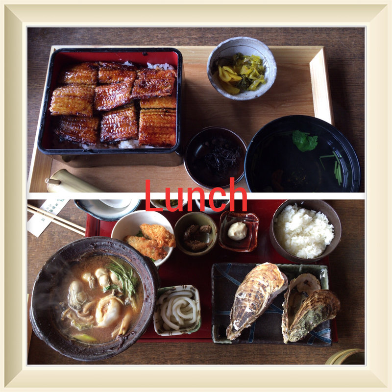 うな重と牡蠣の土手鍋定食(伊勢市おかげ横丁)