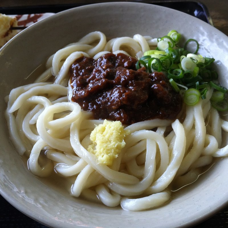 肉味噌うどん(てら屋うどん国分寺店)