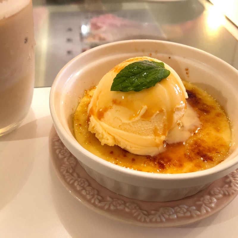 クレームブリュレドリンクセット(くまもり食堂 （CUMAMORI CAFE）)