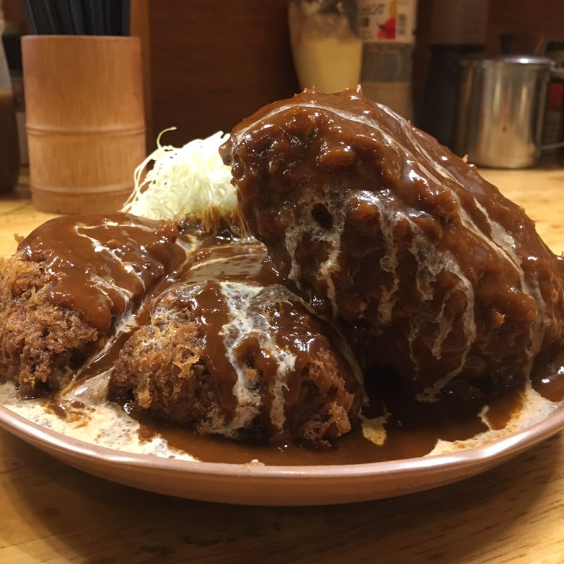 メンチカツ定食L(パセリ )