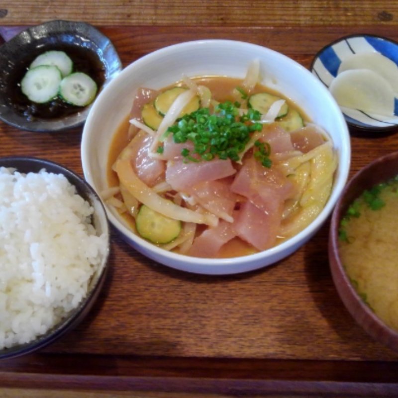 刺身の酢みそあえ定食(喰呑屋バラック )