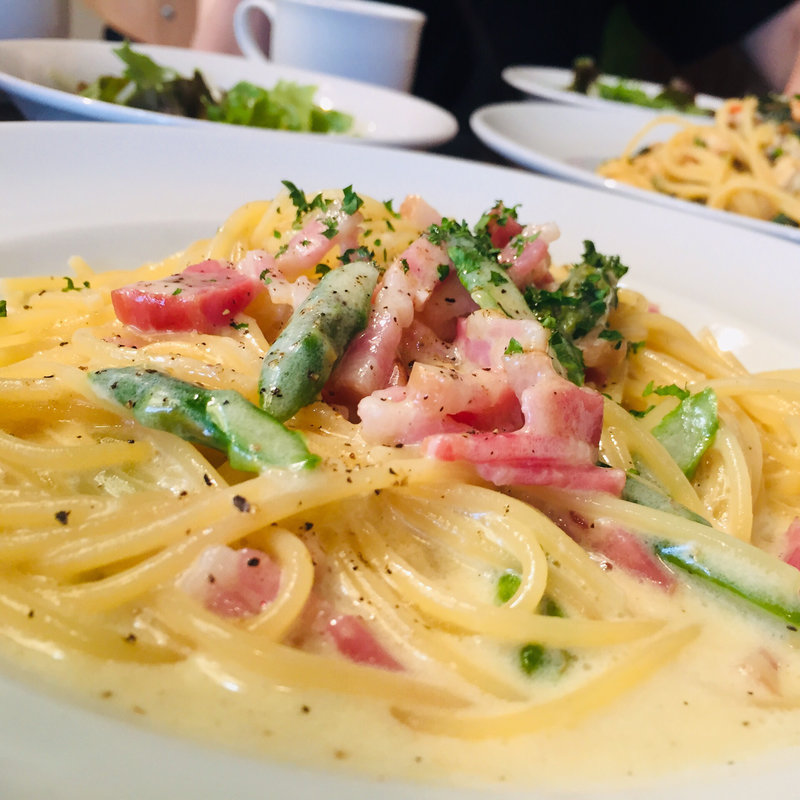 アスパラガスとベーコンのクリームソーススパゲッティ(イン ザ ムーン （IN THE MOON）)