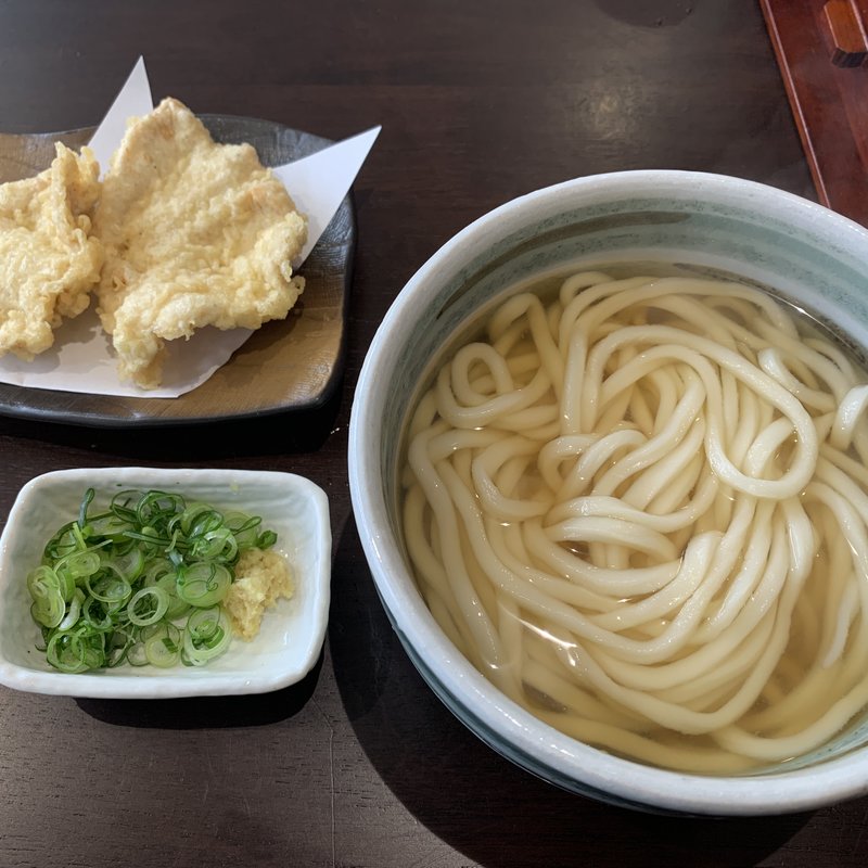 かけうどん＋とり天(うどん 松ゆき)