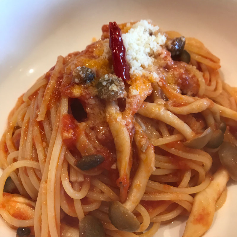 きのことパンチェッタのパスタ(Cafe T-lappola)
