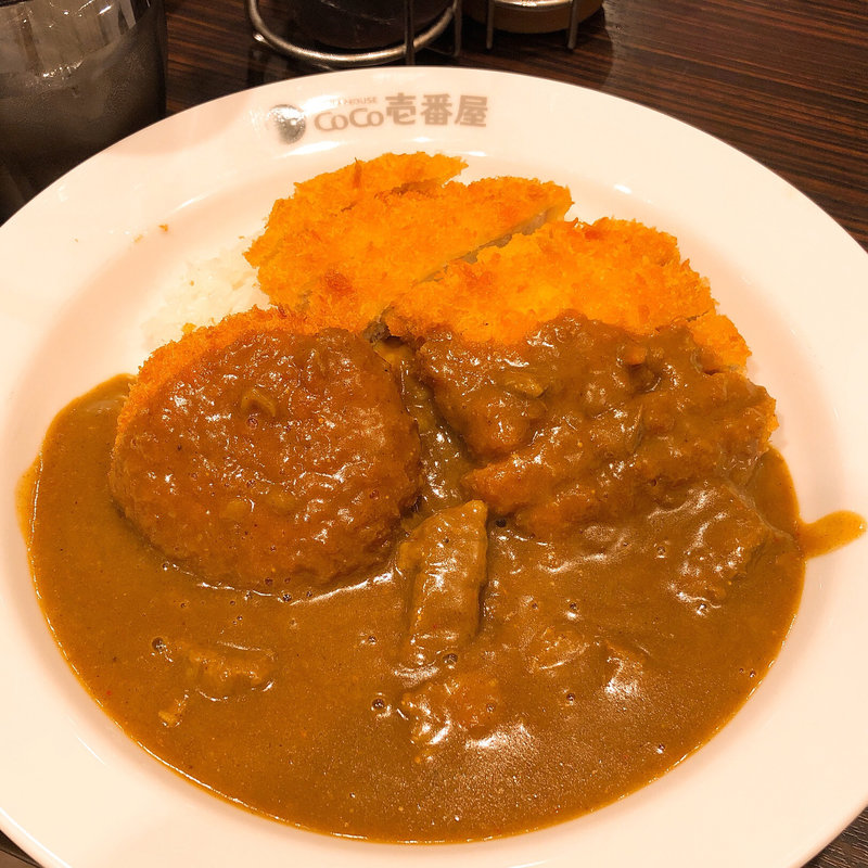 ロースカツカレー (ごはん200g クリームコロッケトッピング)(CoCo壱番屋 近鉄布施駅前店)