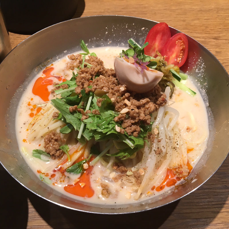 冷やし豆乳担々麺(中華そば 二階堂)