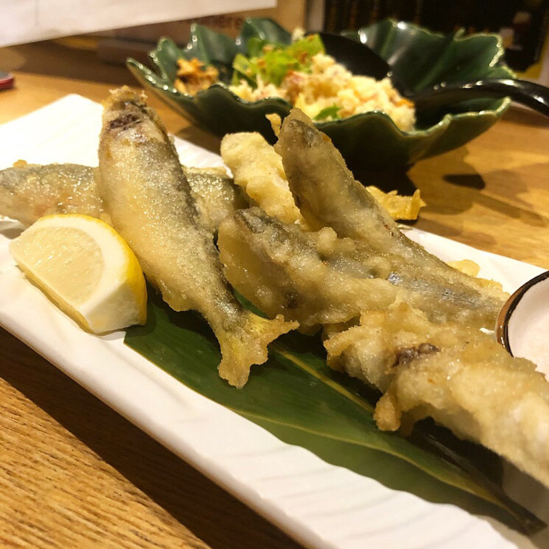 小鮎の天ぷら(つぐ )