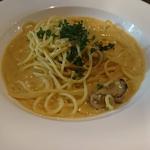 牡蠣と雲丹のクリームパスタ(２階のレストラン)