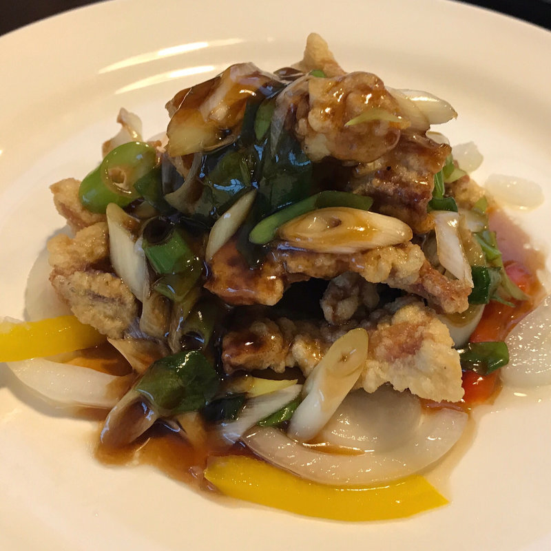 黒酢の酢豚(ジャスミンガーデン )