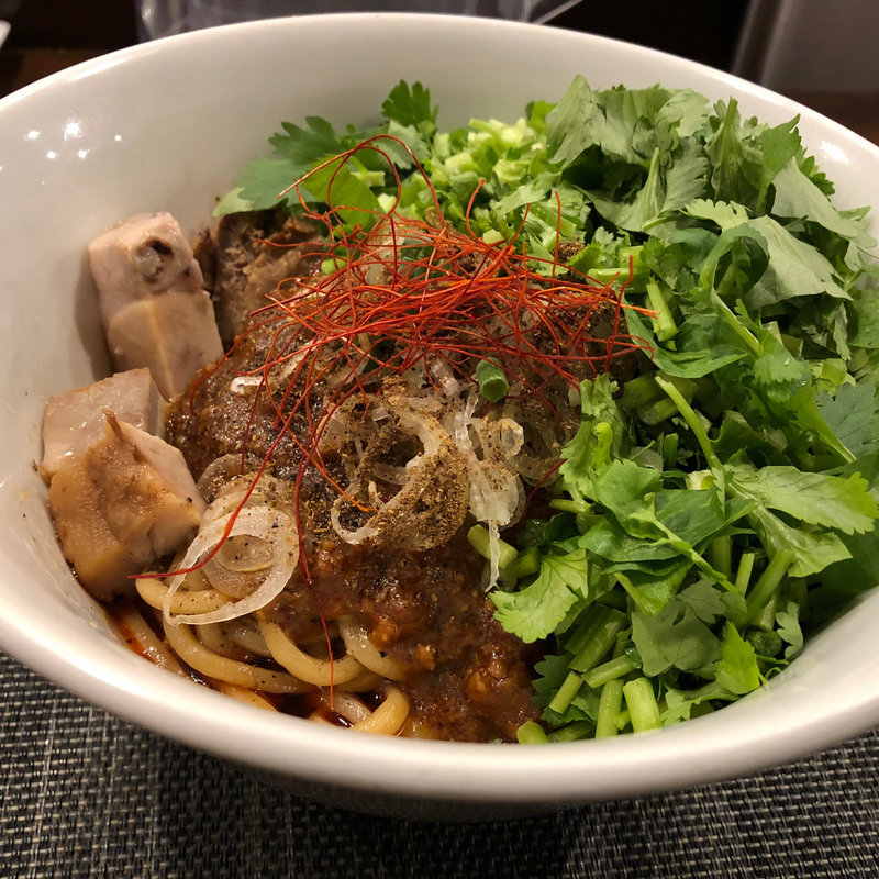 麻婆まぜそば　パクチー(らぁ麺やまぐち辣式 本店)