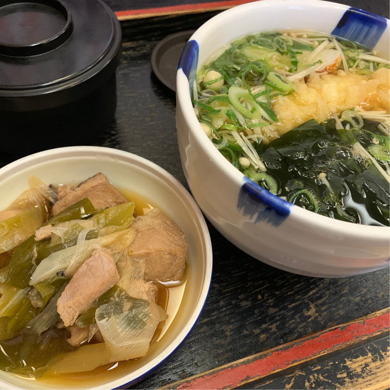 海老天定食(そば辰)