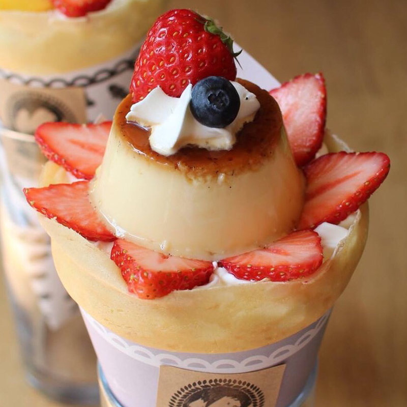 生クリーム カスタード いちご(Creperie Tirol)