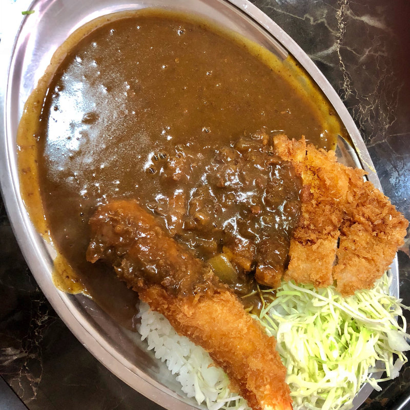 カツカレー + エビフライ(キッチン南海 高円寺店 （キッチンナンカイ）)