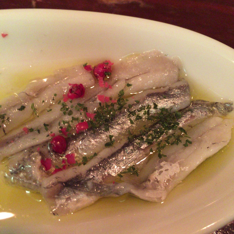 ヒコイワシの酢漬け(ボケロンboqueron)