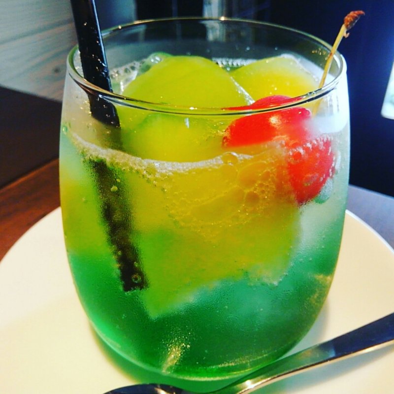 スペシャルメロンソーダ(だるま珈琲)