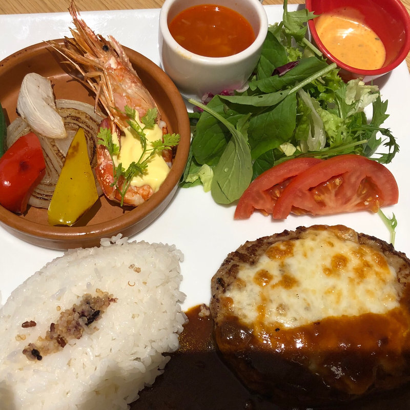 ご馳走ハンバーグデミグラスソース(むさしの森珈琲 高松レインボーロード店)