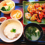 鶏と野菜の黒酢あん定食(大戸屋ごはん処  池袋西口店)