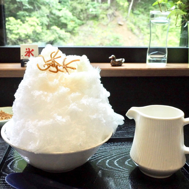 甘酒のかき氷(奥山の癒し処　風緑 )