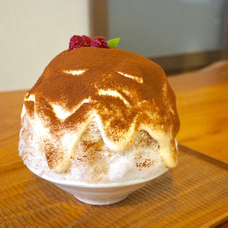 ティラミスかき氷(氷茶屋 百笑)