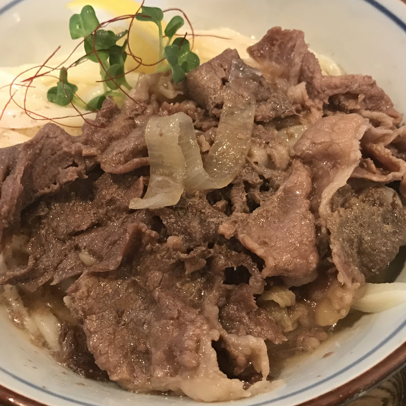肉ぶっかけ冷(手打ちうどん渡辺)
