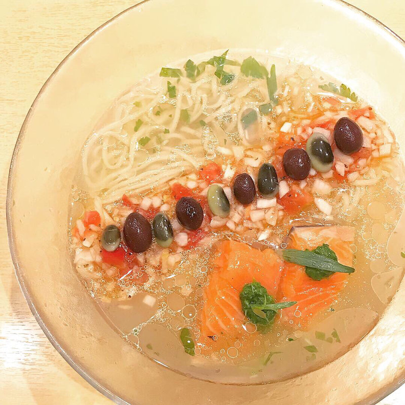 銀鮭の冷やしそば ※限定(饗 くろ㐂)