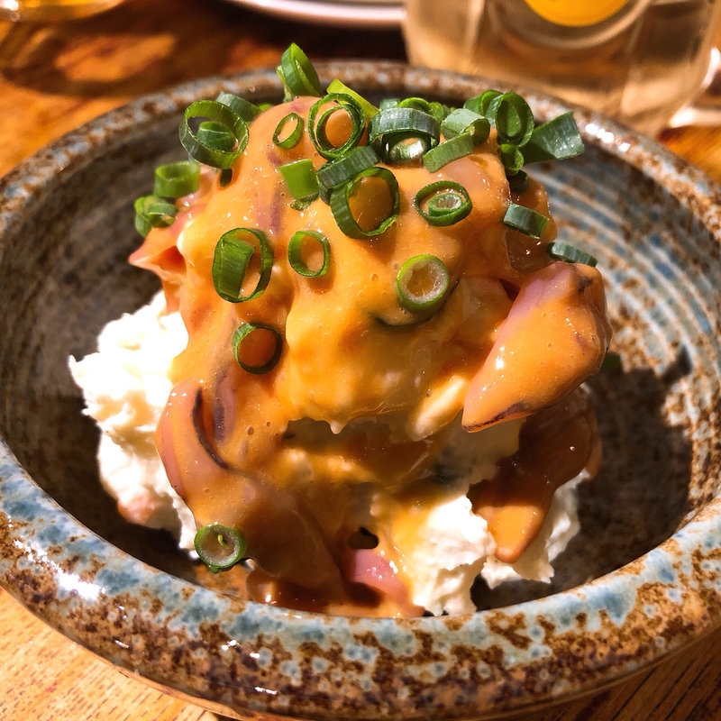 ポテサラ 塩辛のせ(アオギリ )