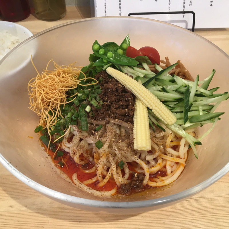 冷やし担担麺(汁なし担担麺と魚介そば sirusi （シルシ）)