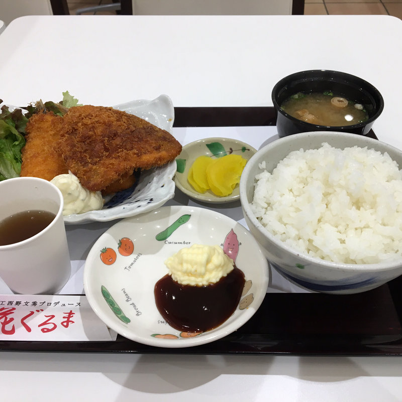 アジフライ定食(宝塚北SA)