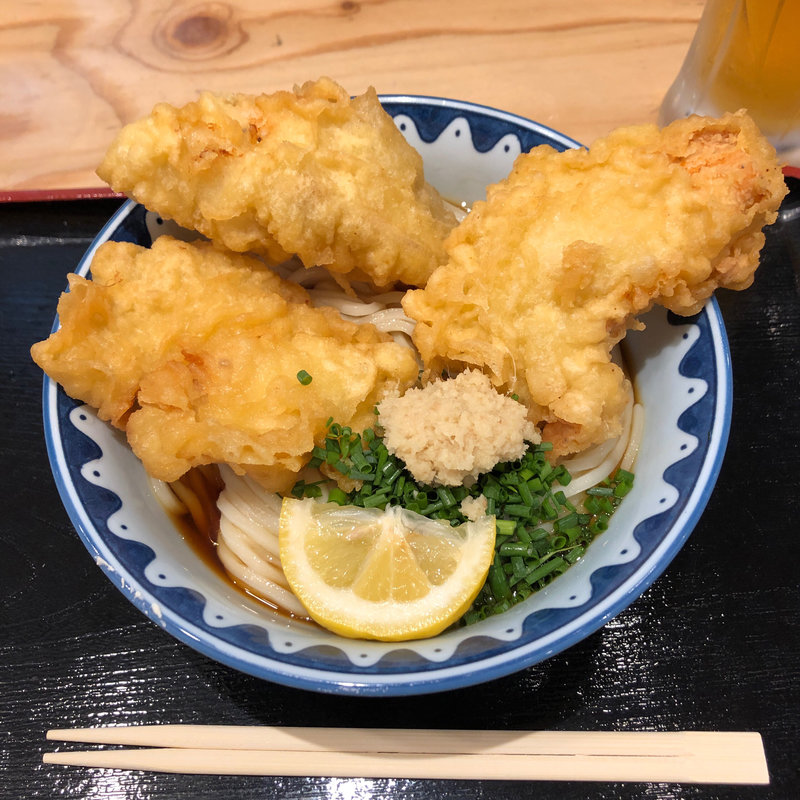 とり天ぶっかけ(き田たけうどん)