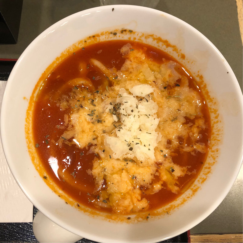 とろ〜りチーズのトマトうどん(博多やりうどん 福岡店)