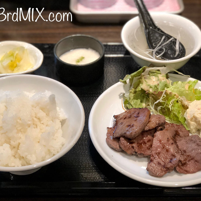 牛タン塩焼き定食(やっぱ牛タン 炭家たかを)