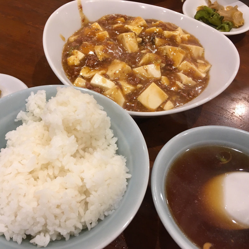 夜の麻婆定食(三幸園 白山通り店 （サンコウエン）)