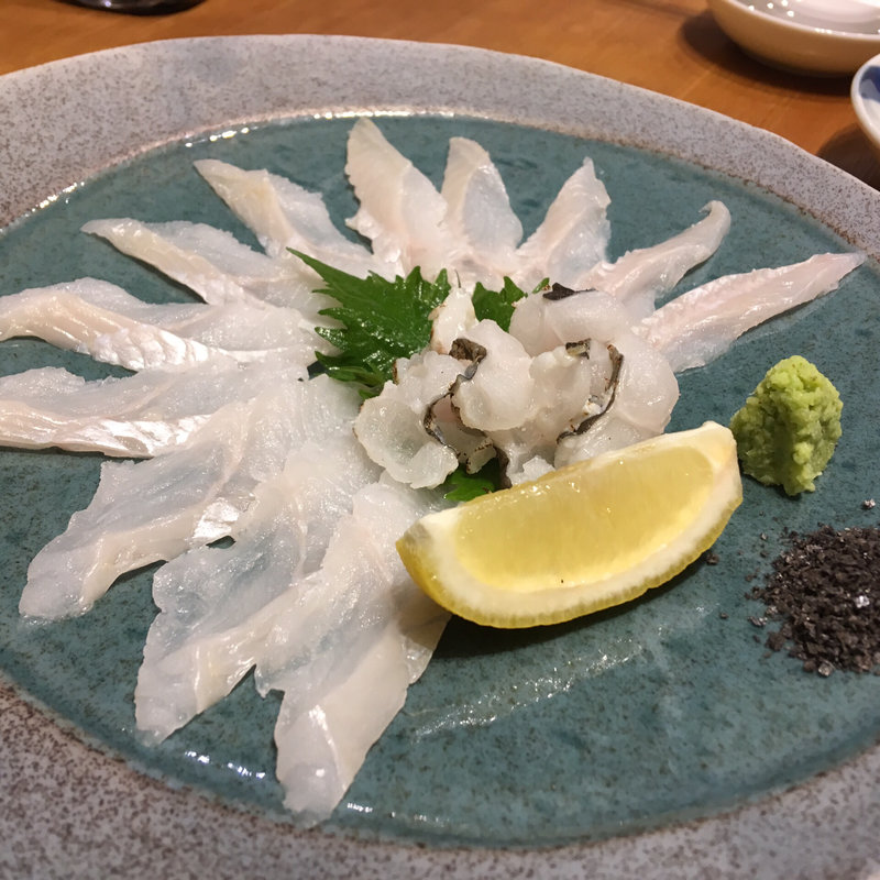 活穴子の刺身(築地 虎杖 裏店 （つきじ いたどり）)