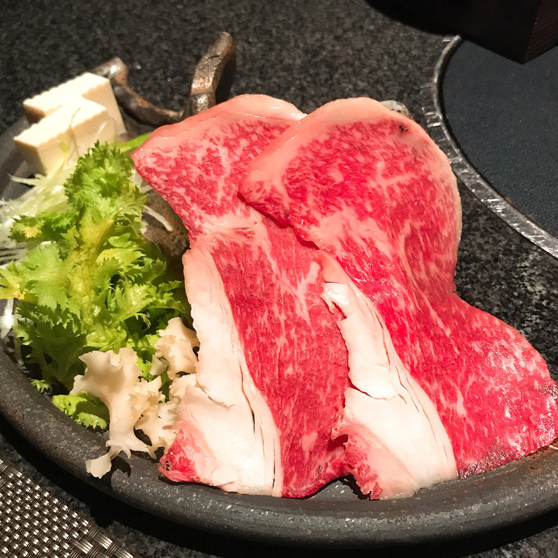 尾崎牛の出汁しゃぶ(個室 和牛焼肉 吟～ぎん～ 難波店)