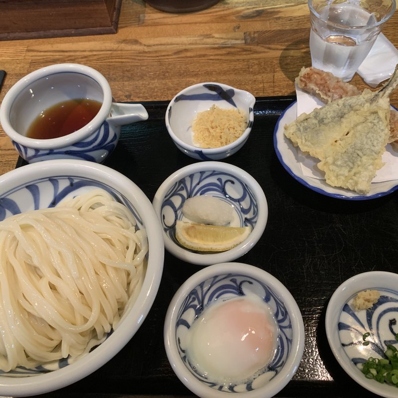平日限定アジ天ぶっかけ(石川うどん )