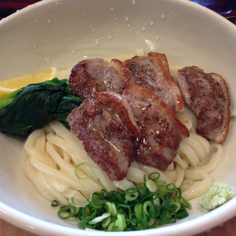 鴨塩焼き土佐醤油うどん(明水亭 （めいすいてい）)