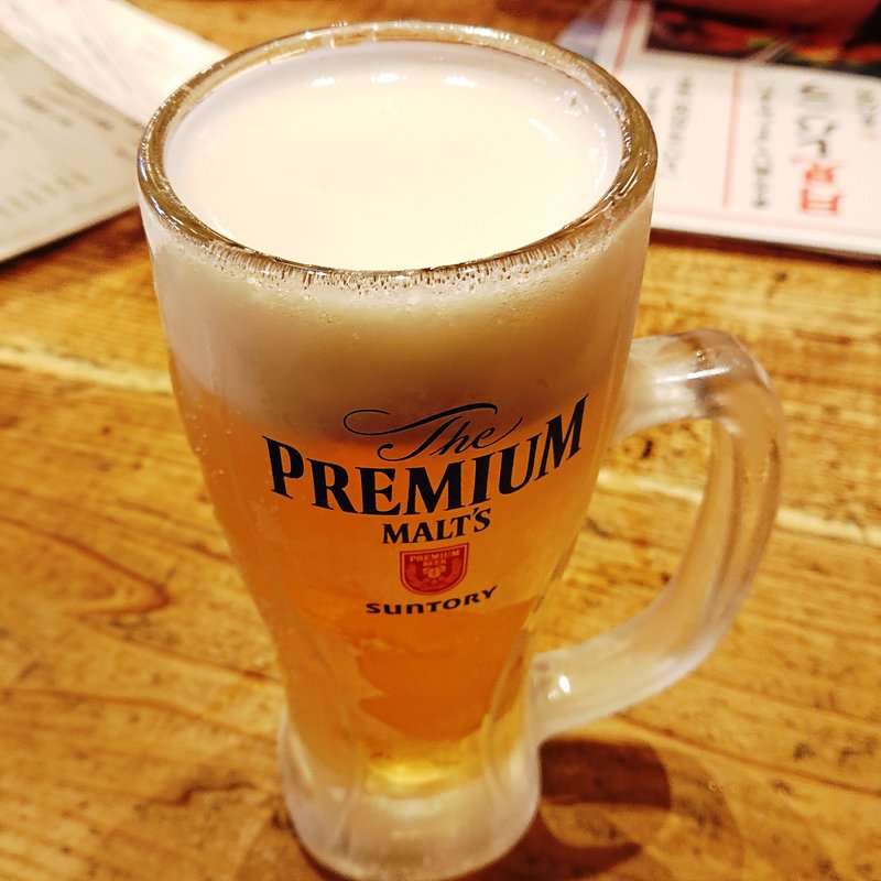 生ビール(宮崎県日南市 塚田農場 川崎たちばな通り店)