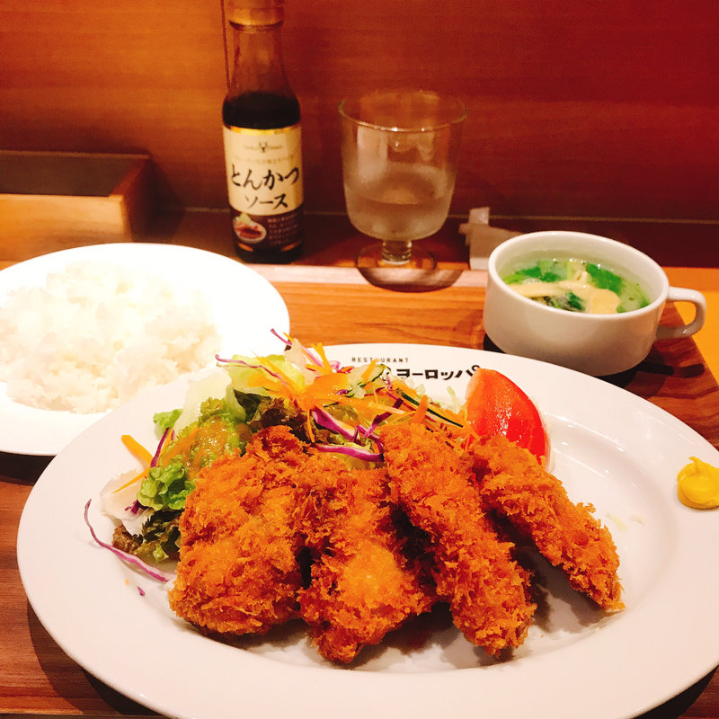 チキンカツ定食(キッチンヨーロッパ)