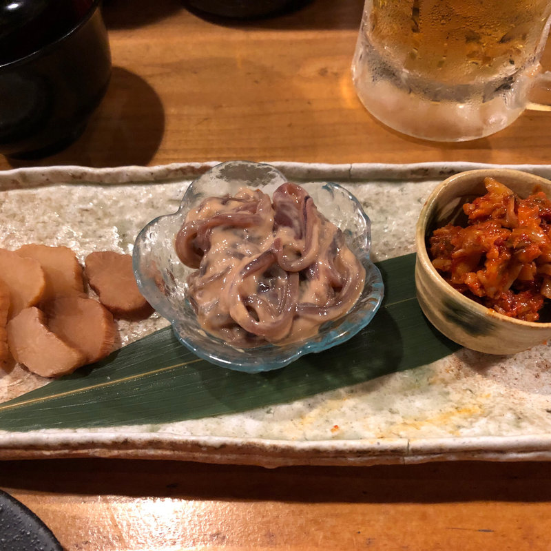 酒あて3種盛り(焼鳥 赫色)