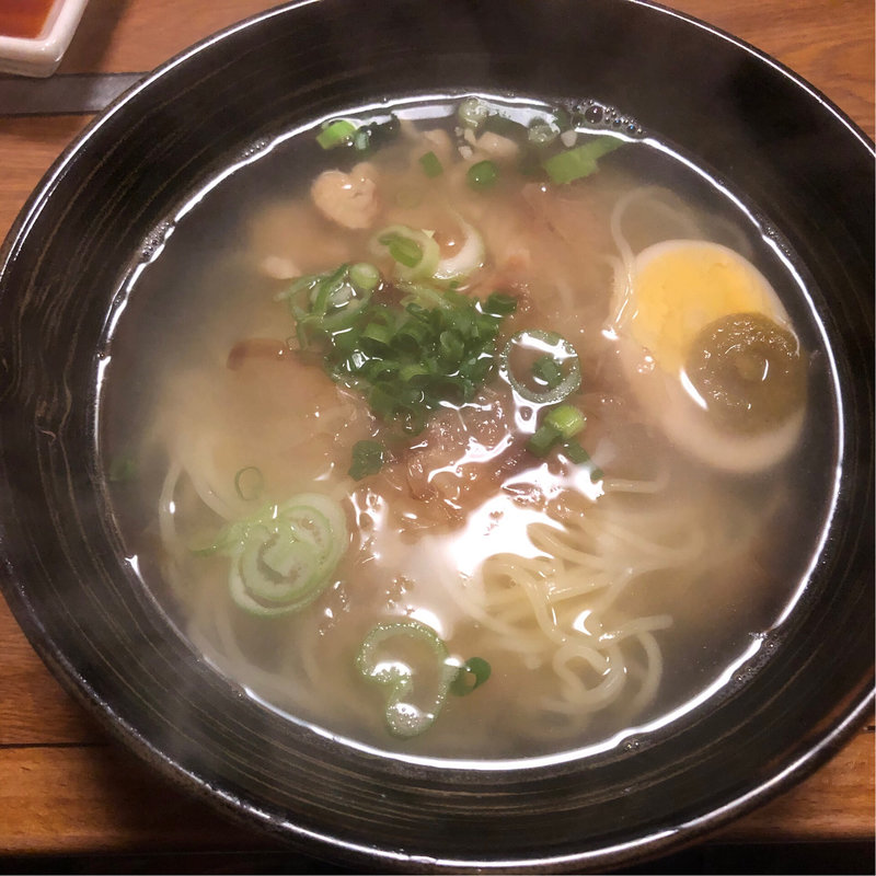 柚子塩ラーメン(屋台餃子居酒屋わびさび)
