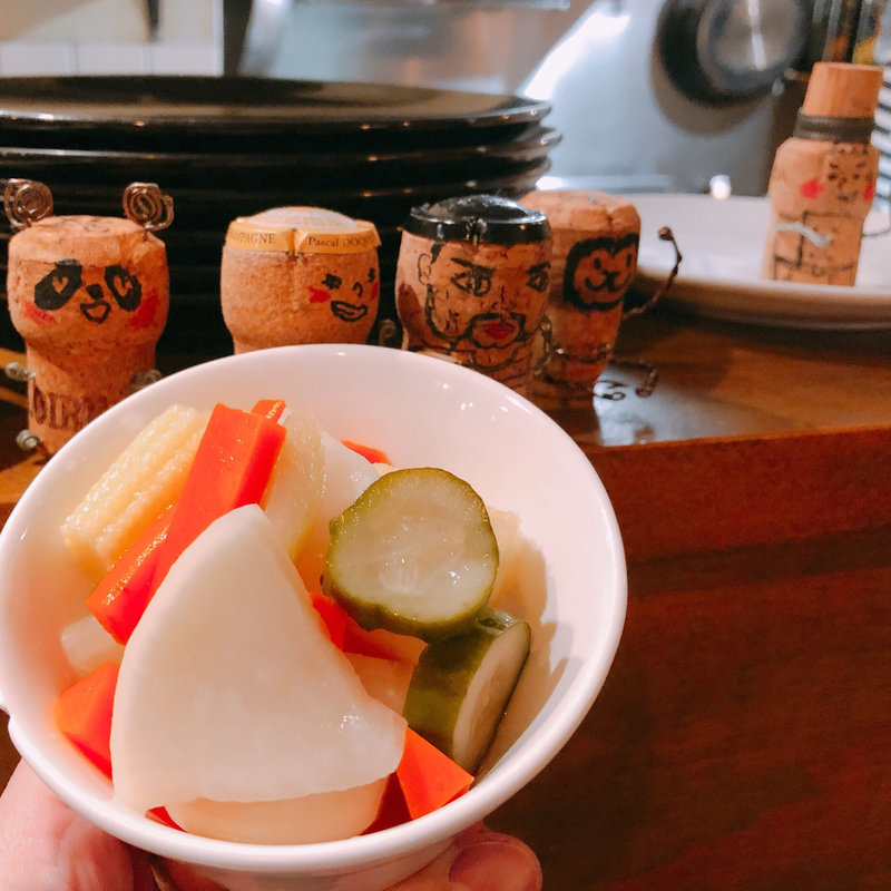 自家製ピクルス(御徒町ワイン食堂パパン)